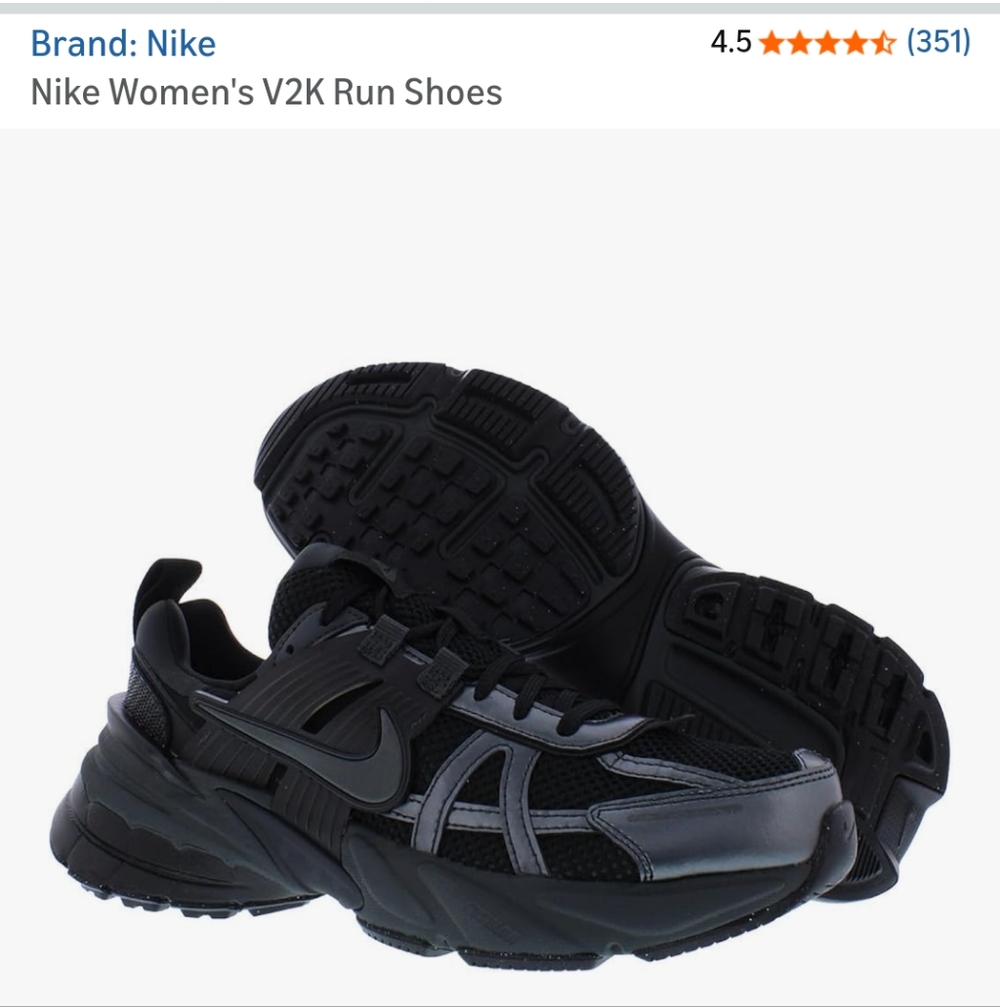Nike Women's V2K Run Black Sneakers
